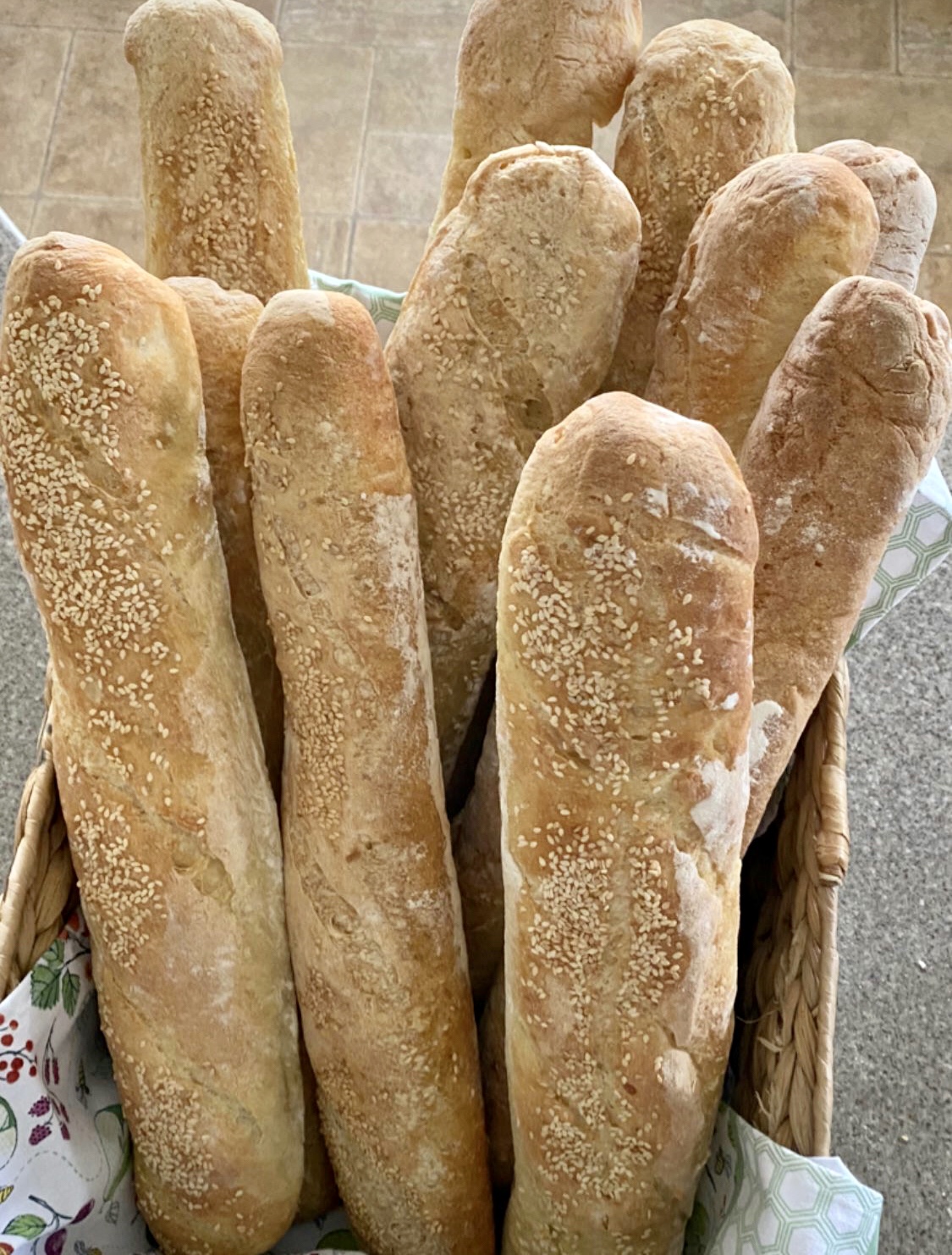 Pane o baguette senza impasto