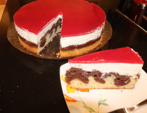 Torta di Cappuccetto rosso- CheeseCake all´ amarena- Rotkäppchen Kuchen