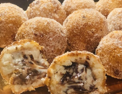 Arancine di Santa Lucia -Arancine dolci con ricotta e cioccolato