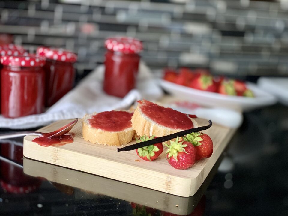 marmellata di fragole alla vaniglia