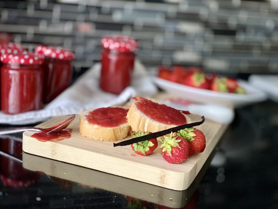 marmellata di fragole alla vaniglia 